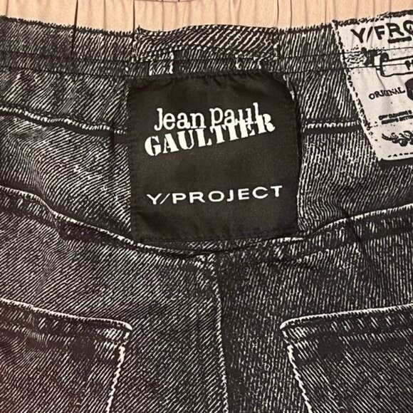 Y/Project x Jean Paul Gaultier Trompe L’oeil Mini Skirt Sz FR 38 - Picture 11 of 14